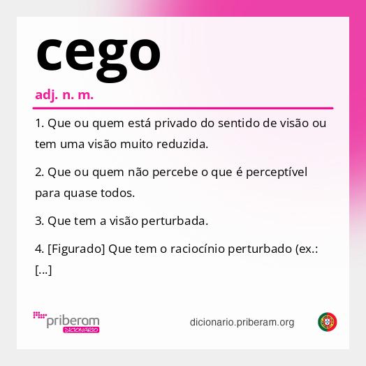 Significado de cego